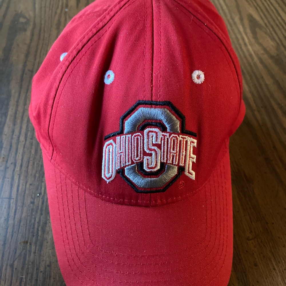Ohio State Red Cap/hat Velcro adjustable back
